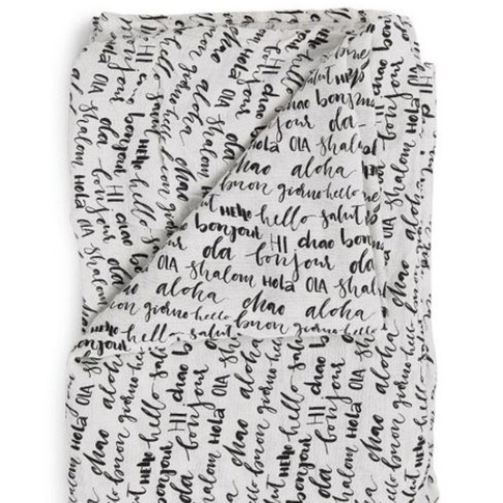 Hello Swaddle 1 pack - soft muslin, bamboo/cotton blend. Great for swaddling, nu